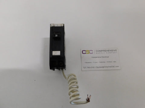 GFCB120 - Eaton 20A Amp 1P Pole 10kA@120V Plug On Ground Fault GFCI Circuit Breaker