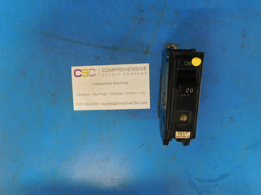 THHQB1120 - GE 20A Amp 1P Pole 22kA@120/240V Bolt Circuit Breaker - Older Series