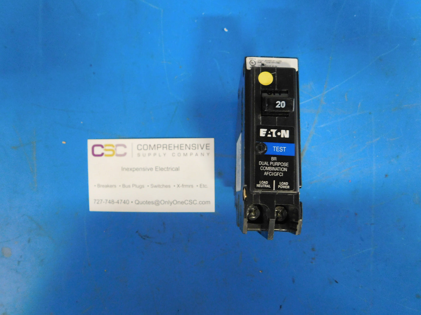 BRP120DF - Cutler Hammer 20A Amp 1P Pole 10kA@120V Plug On Dual Function AFCI/GFCI Neutral Circuit Breaker
