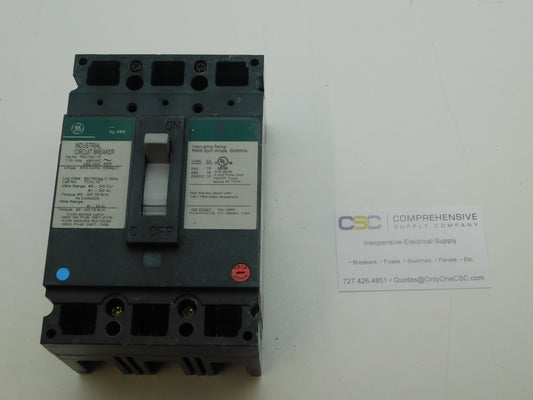 TED134110 - GE 110A Amp 3P Pole 18kA@480V Bolt On Circuit Breaker