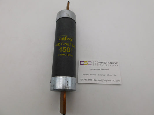 10KOTS-150 - Cefco 150A Amp 600V Class H One-Time Blade Fuse