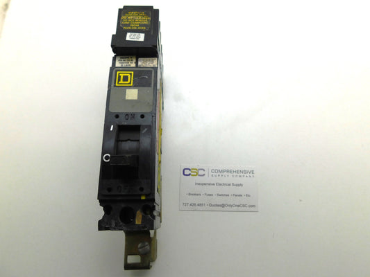 FH16020C - Square D 20A Amp 1P Pole 65kA@277V C Phase I-Line Plug On Circuit Breaker W/Gray Label