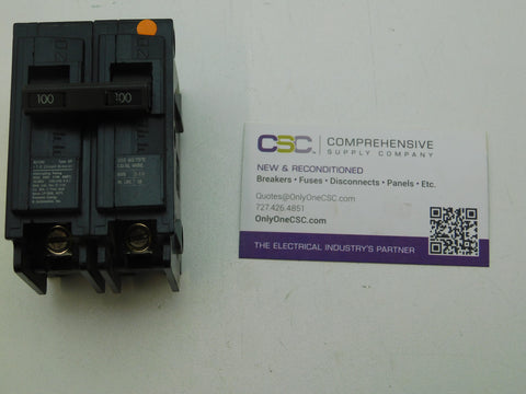 Q2100 - Siemens 100A Amp 2P Pole 10kA@120/240V Plug On Circuit Breaker - Older Series
