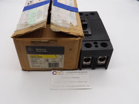 TQD22125WL - GE 125A Amp 2P Pole 10kA@240V Feed Through Circuit Breaker W/Lugs