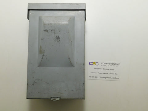 DPF222R - Cutler Hammer 60A Amp 240V Nema 3R Ph1 Fused Pullout Air Conditioning Disconnect