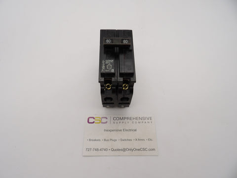 D260 - Siemens 60A Amp 2P Pole 10kA@120/240V Plug On Circuit Breaker