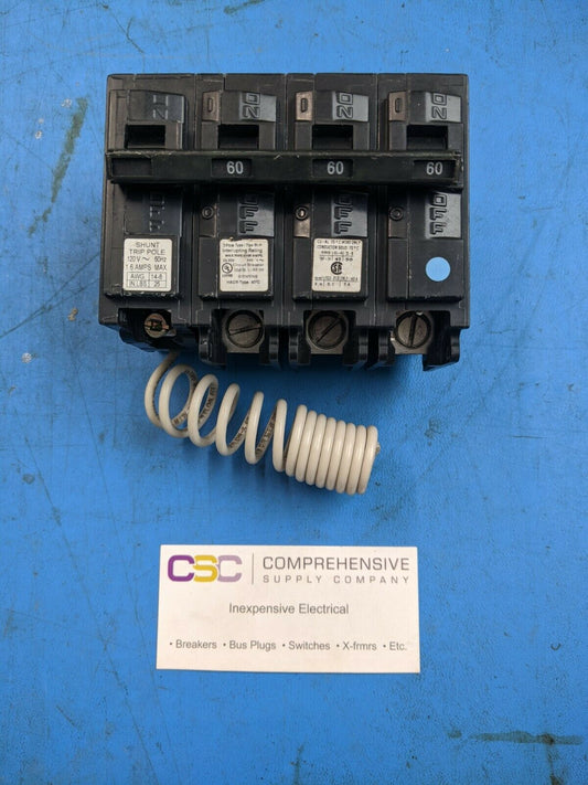 B360H00S01 - Siemens 60A Amp 3P Pole 22kA@240V Bolt On Circuit Breaker W/120V Shunt Trip