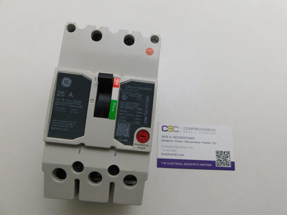 TEYL3025B - GE 25A Amp 3P Pole 65kA@480Y/277V Bolt On Circuit Breaker