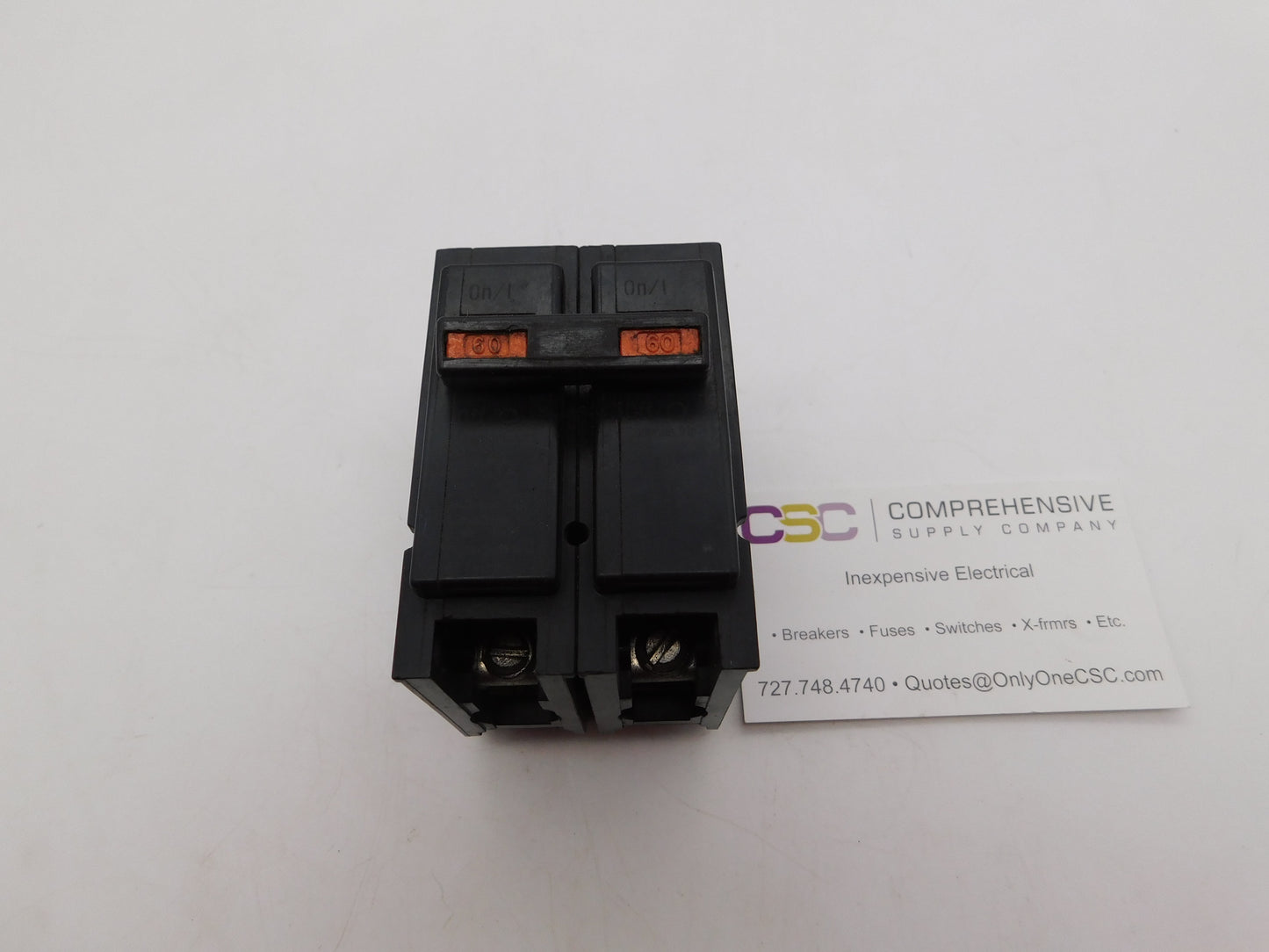 BR260R - Westinghouse 60A Amp 2P Pole 10kA@120/240V Plug On Circuit Breaker W/Orange Handle