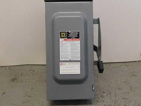 D223NRB - Square D 100A Amp 2P Pole 240V Nema 3R Fusible General Duty Safety Switch W/Neutral