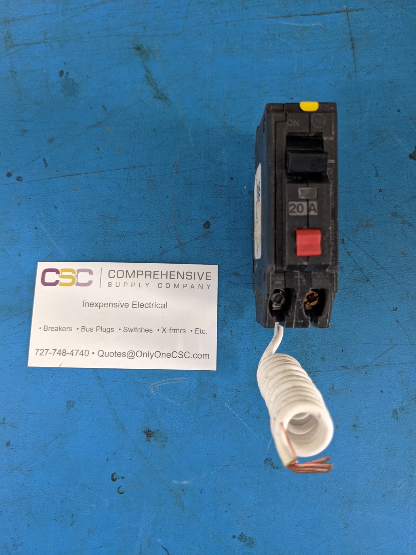 THHQB1120GFT - GE 20A Amp 1P Pole 22kA@120V Arc Fault AFCI Bolt On Thhqb Circuit Breaker