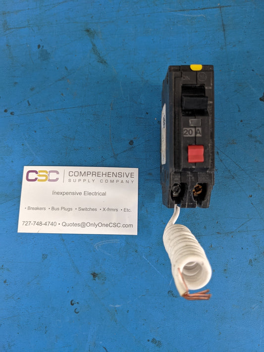 THHQB1120GFT - GE 20A Amp 1P Pole 22kA@120V Arc Fault AFCI Bolt On Thhqb Circuit Breaker