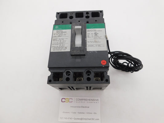 TED134080ST12 - GE 80A Amp 3P Pole 18kA@480V Bolt On Circuit Breaker W/120V Shunt Trip