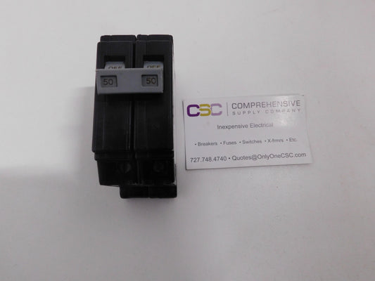 CHB250 - Cutler Hammer 50A Amp 2P Pole 10kA@120/240V Bolt On Circuit Breaker