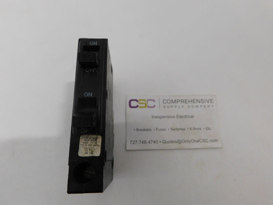QO2015 - Square D 20A/15A Amp 2X1P Pole 10kA@120/240V Plug On Duplex Circuit Breaker - Older Series