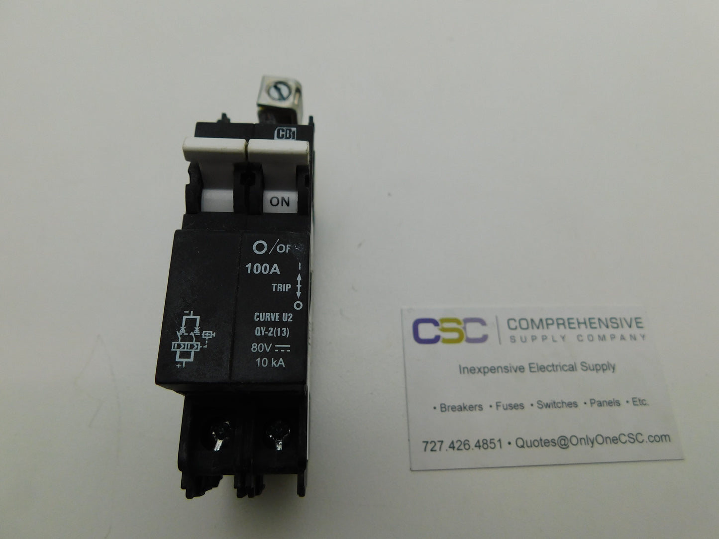 QY28U2100B0ZL - Cbi 100A Amp 2P Pole 10kA@80V Din Rail Curve U2 Circuit Breaker