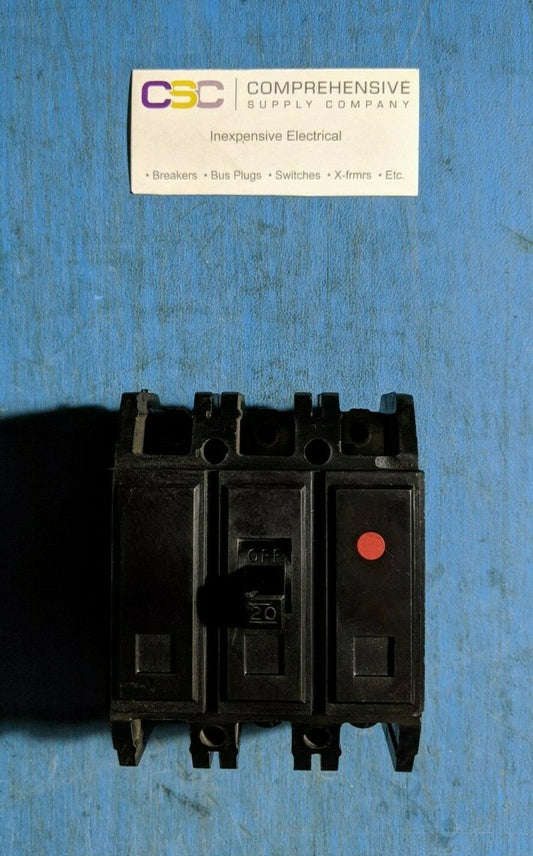 QC3020 - Westinghouse 20A Amp 3P Pole 10kA@240V Feed Through Quicklag Circuit Breaker