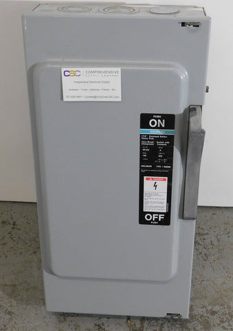 NF353 - Siemens 100A Amp 3P Pole 600V 3Ph Nema 1 Heavy Duty Enclosed Switch