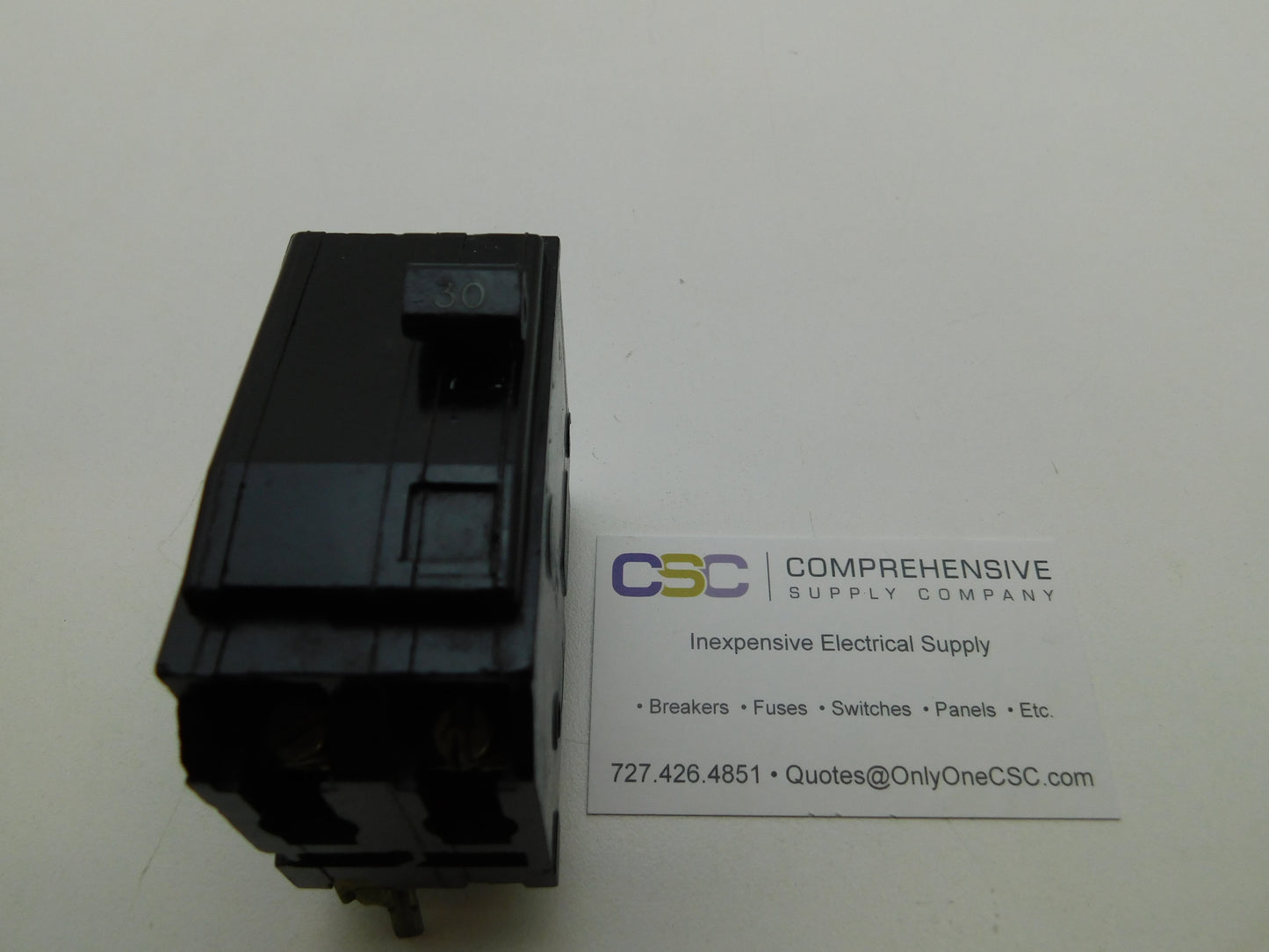 QO230 - Square D 30A Amp 2P Pole 10kA@120/240V Plug On Circuit Breaker - Older Series W/ Peg