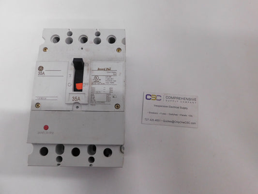 FBV36TE035R2 - GE 35A Amp 3P Pole 600V 35kA@480V Bolt On Record Plus Circuit Breaker