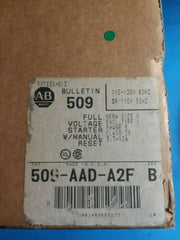 509-AAD-A2F - Allen Bradley Size 0 120V Coil 3Ph Starter W/Nema 1 Enclosure