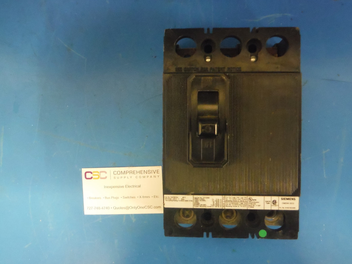 QJ23B100 - Siemens 100A Amp 3P Pole 10kA@240V Bolt On Qj2 Circuit Breaker