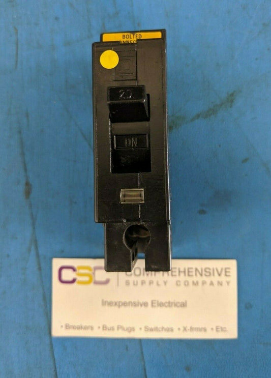 EHB14020 - Square D 20A Amp 1P Pole 120/277V 14kA@277V Bolt On Circuit Breaker