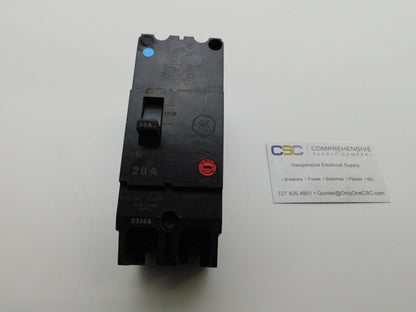 TEY220 - GE 20A Amp 2P Pole 14kA@480/277V Bolt On Circuit Breaker