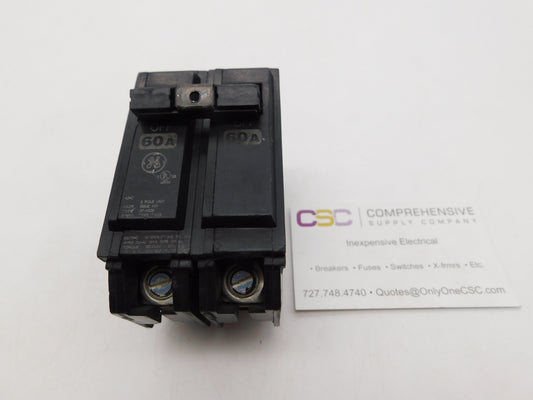 THQB2160 - GE 60A Amp 2P Pole 10kA@120/240V Bolt On Circuit Breaker