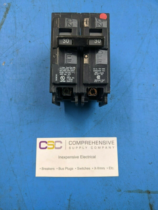 B230HH - Siemens 30A Amp 2P Pole 65kA@120/240V Bolt On Circuit Breaker