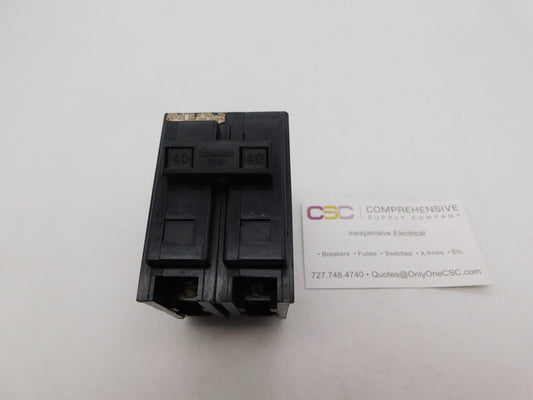 BA240 - Westinghouse 40A Amp 2P Pole 10kA@120/240V Bolt On Circuit Breaker