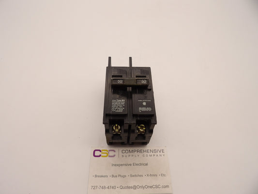 BQ2B050 - Siemens 50A Amp 2P Pole 10kA@120/240V Bolt On Circuit Breaker