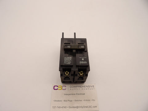 BQ2B050 - Siemens 50A Amp 2P Pole 10kA@120/240V Bolt On Circuit Breaker