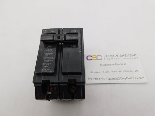 THQL2140 - GE 40A Amp 2P Pole 10kA@120/240V Plug On Circuit Breaker