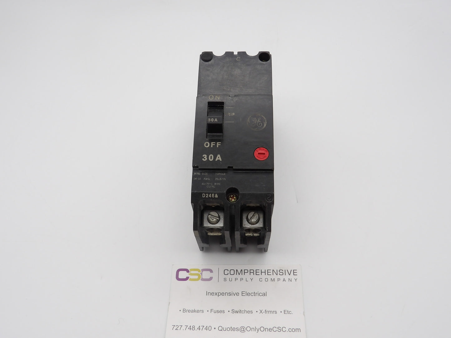 TEY230 - GE 30A Amp 2P Pole 14kA@480/277V Bolt On Circuit Breaker