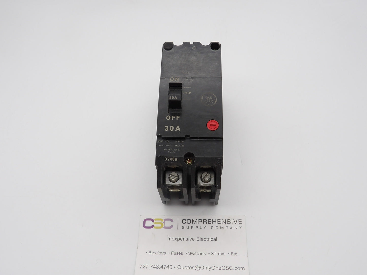 TEY230 - GE 30A Amp 2P Pole 14kA@480/277V Bolt On Circuit Breaker