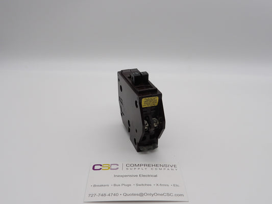 B1515 - Wadsworth 15/15A Amp 2X1P Pole 10kA@120/240V Plug On Duplex Circuit Breaker W/Metal Foot