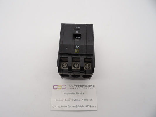 QOB390VH - Square D 90A Amp 3P Pole 22kA@240V Bolt On Circuit Breaker