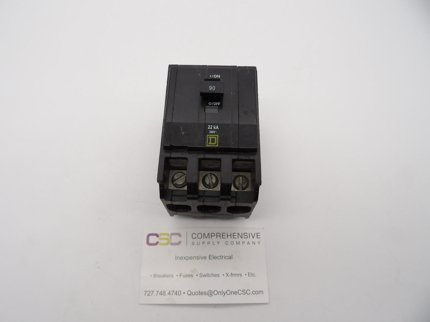QOB390VH - Square D 90A Amp 3P Pole 22kA@240V Bolt On Circuit Breaker