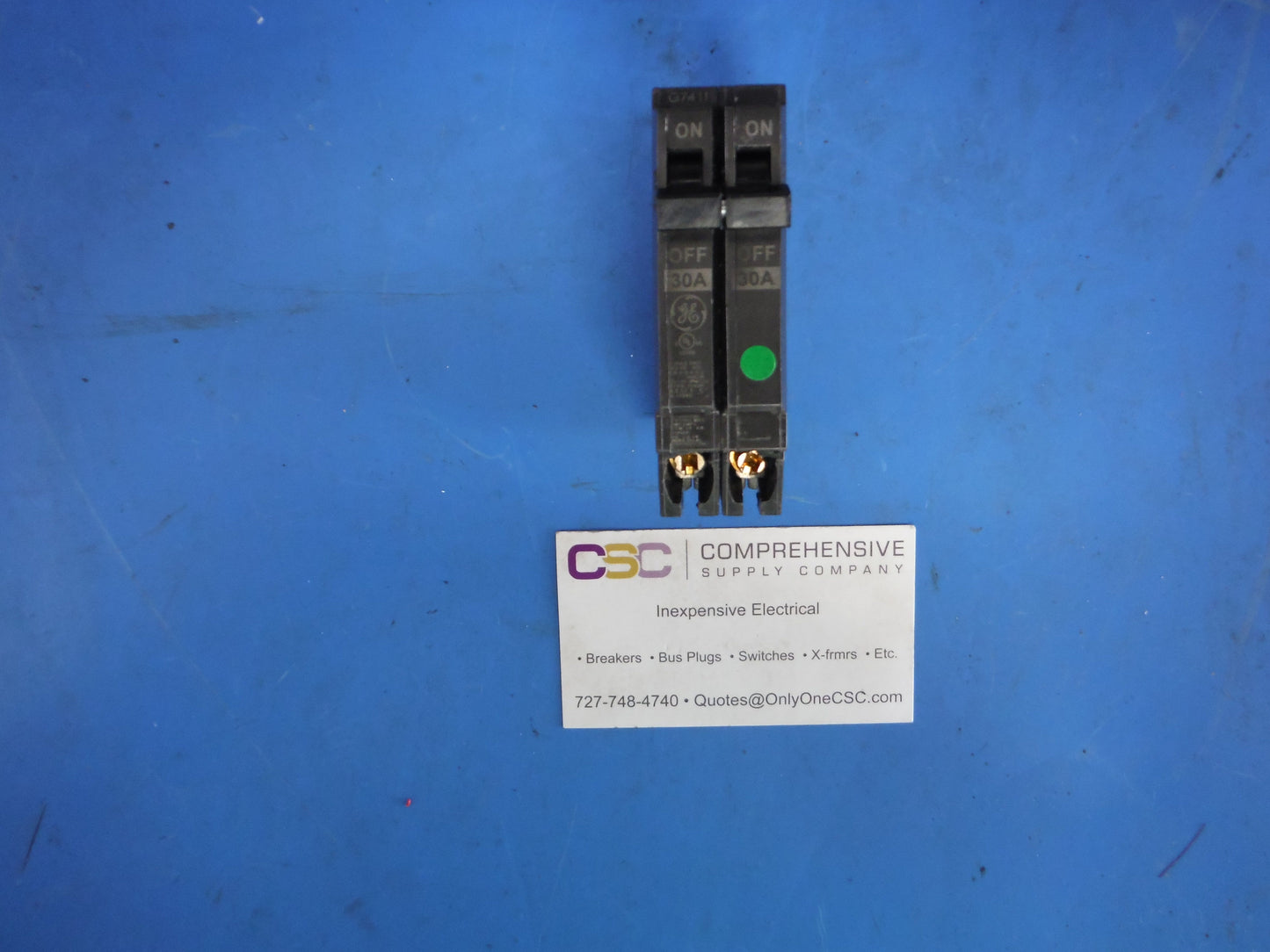 THQP230 - GE 30A Amp 2P Pole 10kA@120/240V Plug On Thin Circuit Breaker