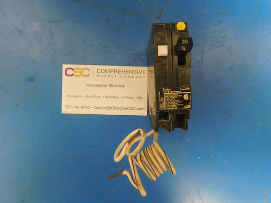QF120 - ITE 20A Amp 1P Pole 10kA@120V Plug On Ground Fault GFCI Circuit Breaker - Older Series