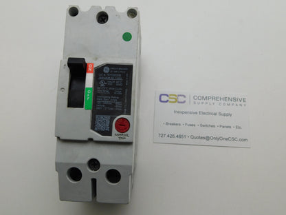 TEYD2020B - GE 20A Amp 2P Pole 25kA@480V Bolt On Circuit Breaker