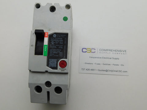 TEYD2020B - GE 20A Amp 2P Pole 25kA@480V Bolt On Circuit Breaker