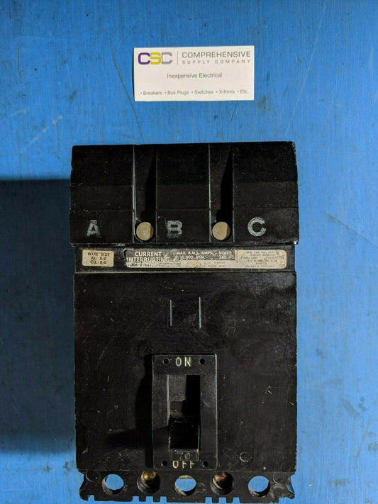 FA32070 - Square D 70A Amp 3P Pole 10kA@240V I-Line Plug On Black Circuit Breaker