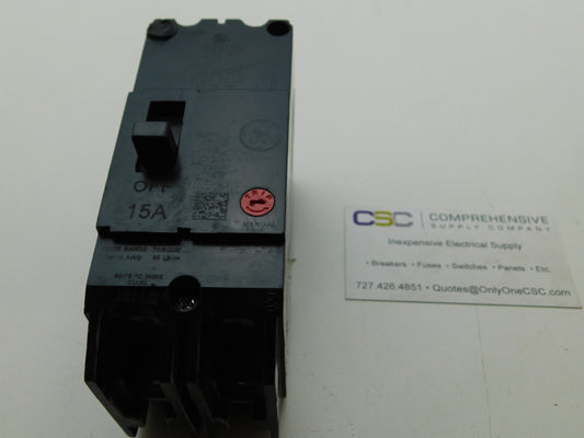 TEY215 - GE 15A Amp 2P Pole 14kA@480/277V Bolt On Circuit Breaker