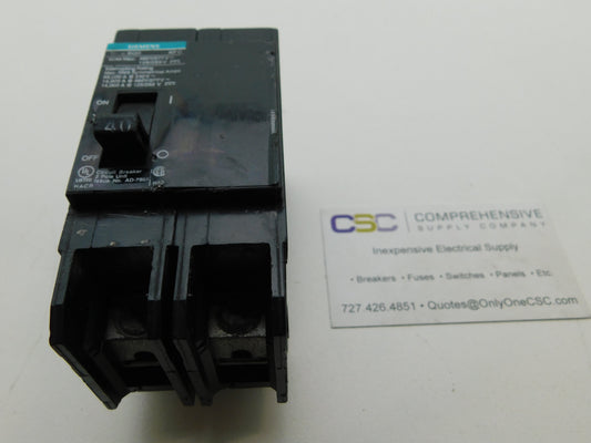 BQD240 - Siemens 40A Amp 2P Pole 14kA@480Y/277V Bolt On Black Circuit Breaker