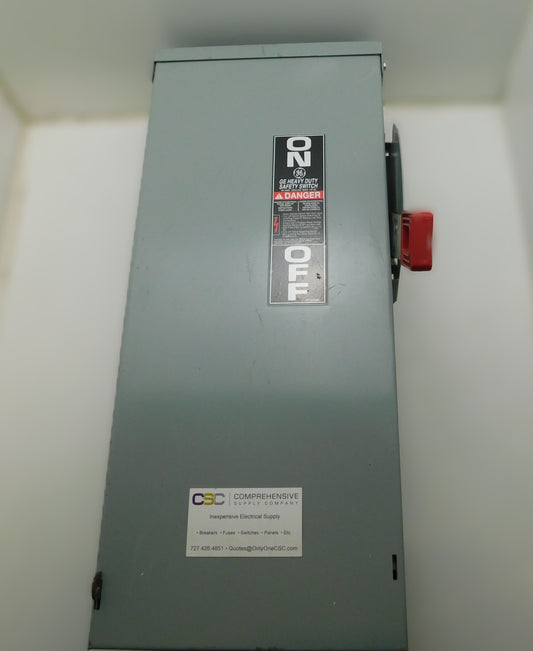 TH3362R - GE 60A Amp 3P Pole 600V Nema 3R Fusible Heavy Duty Safety Switch
