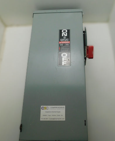 TH3362R - GE 60A Amp 3P Pole 600V Nema 3R Fusible Heavy Duty Safety Switch