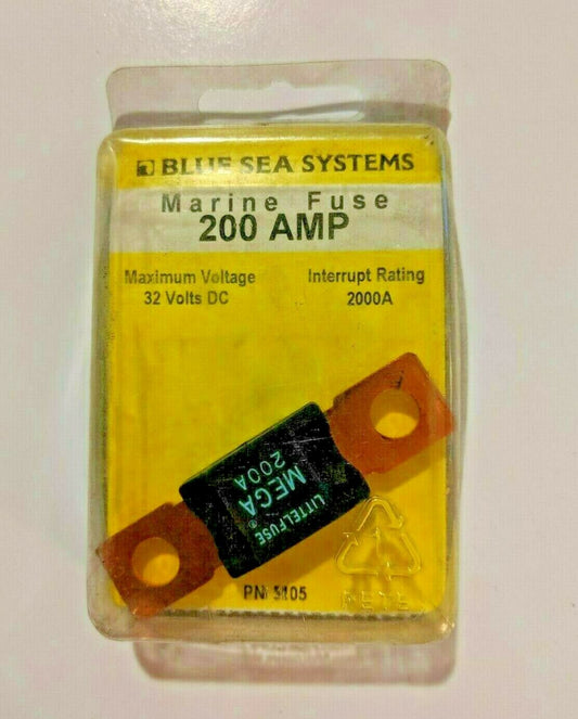 5105 - Blue Sea Systems 200A Amp 32Vdc Marine Fuse