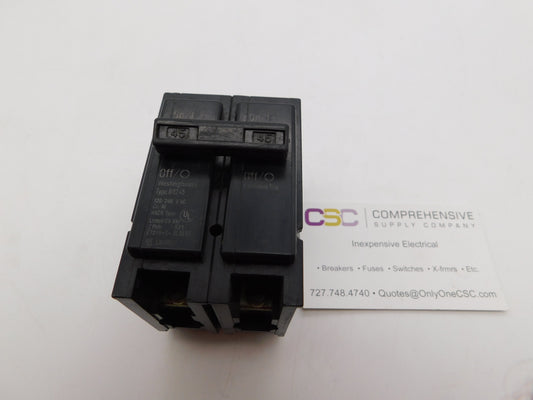 BR245 - Westinghouse 45A Amp 2P Pole 10kA@120/240V Plug On Circuit Breaker